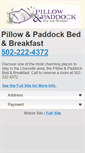 Mobile Screenshot of pillowandpaddock.com